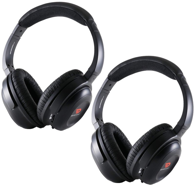 DRIVE AUDIO Headphones Compatible with Ford, Lincoln & Mazda (2 Pack) fits Explorer Expedition Escape Edge Excursion F-150 F-250 F-350 Flex Freestar MKC MKT Navigator Aviator & Invision - Image 1
